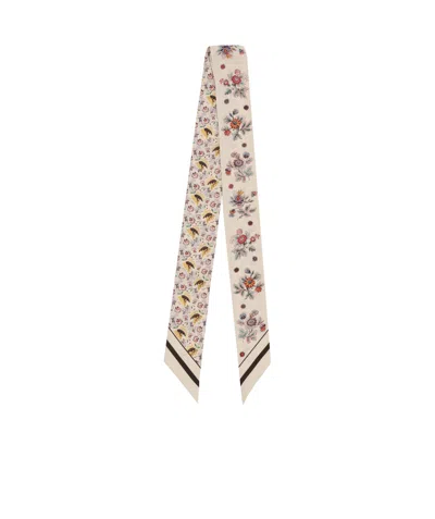Valentino Floral Scarf In Multicolour