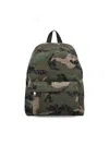 Valentino Toile Iconographe Camouflage-print Bacpack In Verde