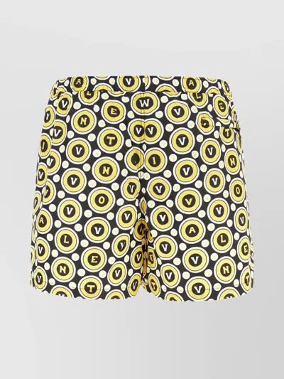 VALENTINO ALL-OVER PRINT NYLON SWIM SHORTS