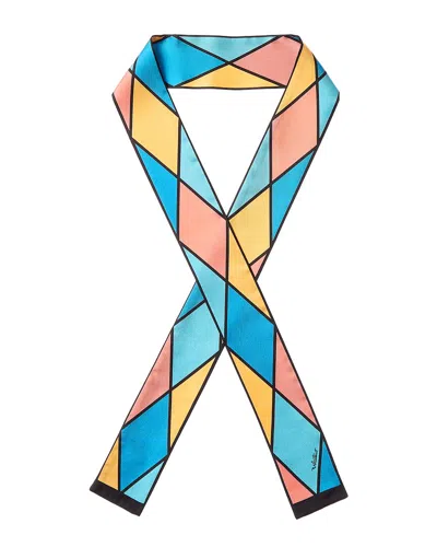 Valentino All Over Silk Scarf In Multi