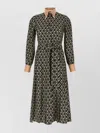 Valentino Este\n\nmidi Twill Dress With All The
