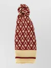 Valentino Maroon Toute La V Scarf In Burgundy