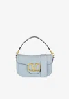 VALENTINO GARAVANI ALLTIME GRAINED LEATHER TOP HANDLE BAG