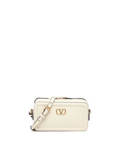 Valentino Garavani Beige Mini Alltime Shoulder Bag
