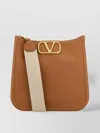 Valentino Camel Leather Alltime Shoulder Bag In Neutrals