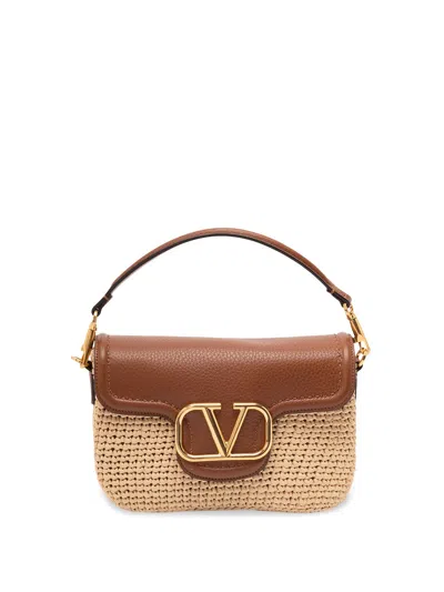 Valentino Garavani `alltime` Shoulder Bag In Sand