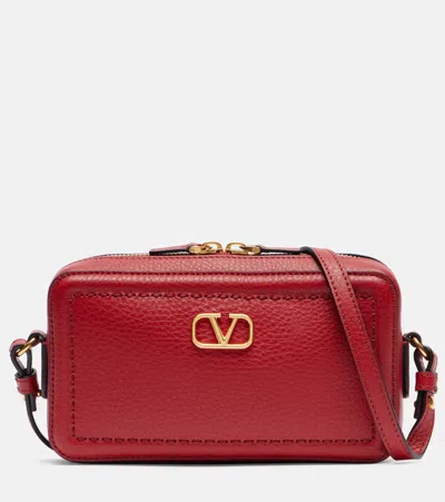 VALENTINO GARAVANI ALLTIME SMALL LEATHER CROSSBODY BAG