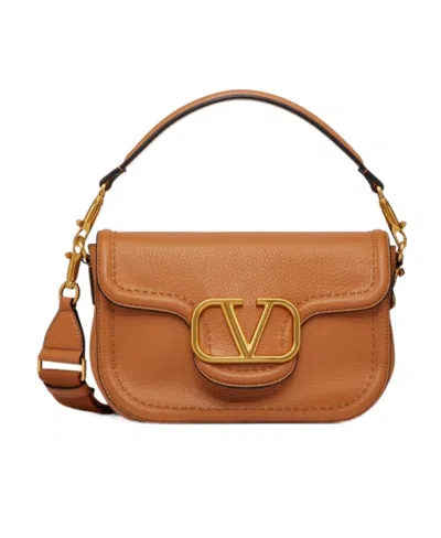 VALENTINO GARAVANI VALENTINO ALLTIME LOGO PLAQUE FOLDOVER TOP CROSSBODY BAG