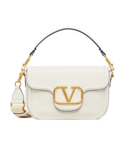 Valentino Garavani Alltime Grainy Calfskin Shoulder Bag In Multicolor