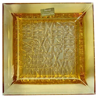 Pre-owned Valentino Amber Vide Poche Change Tray Or Ashtray In Brown