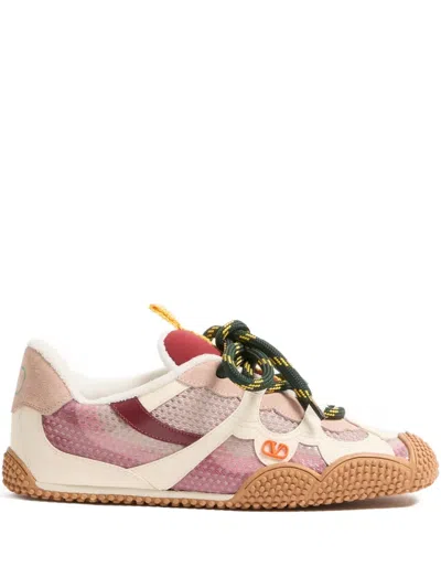 Valentino Garavani Amphibian V-logo Sneakers In White