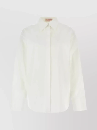 VALENTINO ANGLED CUFFS POPLIN SHIRT