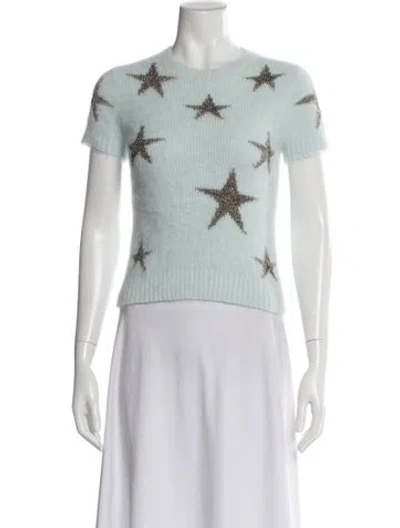 Pre-owned Valentino Angora Printed Sweater