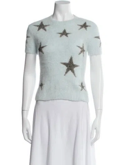 Pre-owned Valentino Angora Printed Sweater