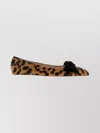 Valentino Garavani Bowow Ballerina In Pony-effect Calfskin Woman Animal Print 42 In Animal Print