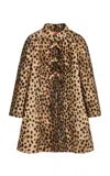 Valentino Mantel Aus Wollstoff Mit Jaguar-punktendruck Frau Animalier 44 In Animal