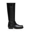 Valentino Ankle Strap Boots In Black