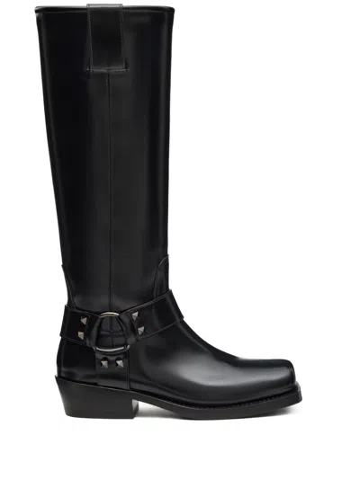 VALENTINO GARAVANI ANKLE STRAP BOOTS