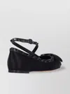Valentino Garavani Rockstud Bow Detailed Ballerina Shoes In Black
