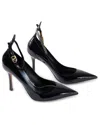 Valentino Ankle Strap Leather Pump In Black