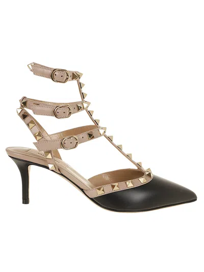 Valentino Garavani Ankle Strap Rockstud T. 65 In Black