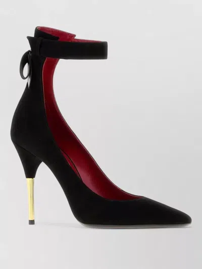 Valentino Garavani Black Suede Pumps With 10.5 Cm Heel