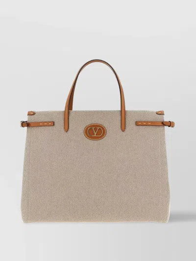 VALENTINO GARAVANI ANTIBES BIG SHOPPING BAG WITH ADJUSTABLE SIDE STRAPS