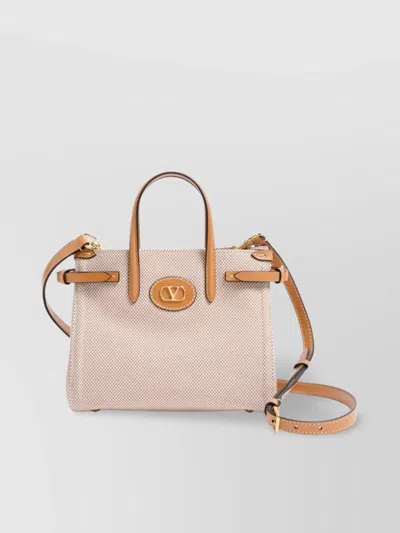 Valentino Garavani Antibes Canvas Tote Bag Small