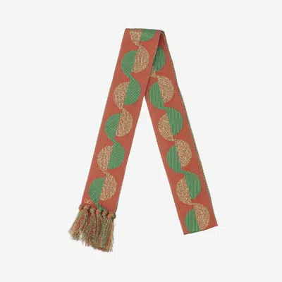 VALENTINO ANTIBES COTTON AND LUREX SCARF