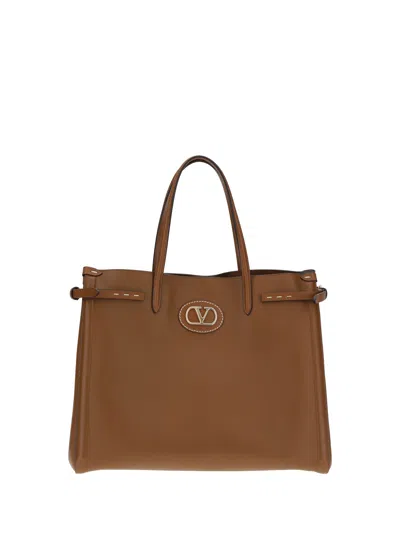 Valentino Garavani Love Moschino Black Camoscio Shoes Sandals In Brown