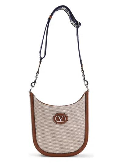 Valentino Garavani Antibes Hobo Medium Shoulder Bag In Brown