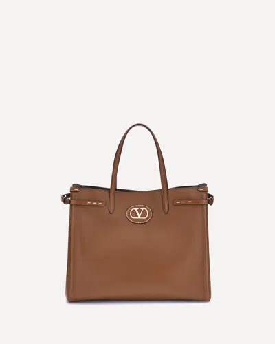 Valentino Garavani Antibes Medium Handbag In Brown