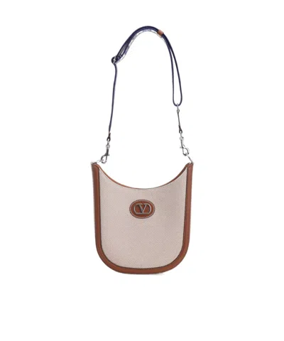 Valentino Garavani Antibes Medium Shoulder Bag With Adjustable Strap In Brown