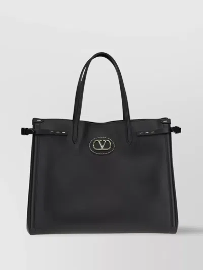 Valentino Garavani Antibes Shoulder Bag Protective Feet In Black