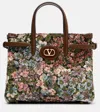 Valentino Antibes Small Floral Jacquard Tote Bag In Multi