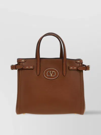 Valentino Garavani Antibes Small Handbag Strap Adjustable In Brown