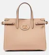 Valentino Antibes Small Leather Tote Bag In Beige