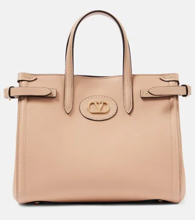 VALENTINO GARAVANI ANTIBES SMALL LEATHER TOTE BAG