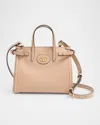 Valentino Antibes Small Leather Tote Bag In Rose Sand