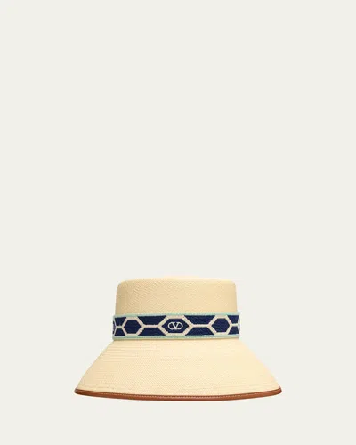 VALENTINO GARAVANI ANTIBES STRAW BUCKET HAT