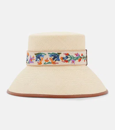 VALENTINO GARAVANI ANTIBES STRAW BUCKET HAT