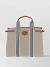 Valentino Antibes Striped Top Handles Handbag