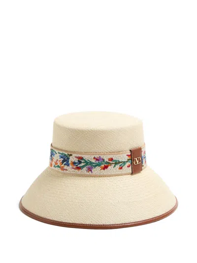 VALENTINO GARAVANI ANTIBES STRAW BUCKET HAT