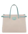 Valentino Women's Two-tone Canvas Antibes Shopping Bag | 6w2b0r19jse Color R2k In Beige