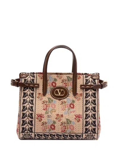 Valentino Garavani `antibes` Medium Tote Bag In Multi