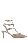 Valentino Rockstud Ankle Strap T. 65 In Pink