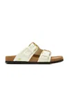 Valentino Garavani Fussfriend Calfskin Slide Sandal 30 Mm Woman Ivory 39.5 In Ivory