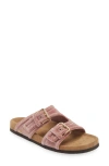Valentino Anywear Slide Sandal In Lip/ Sigaro