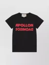 Valentino Apollon Dionysos Graphic Print Crew Neck T-shirt In Black