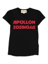 Valentino Apollon Dionysos Graphic Print Crew Neck T-shirt In Black